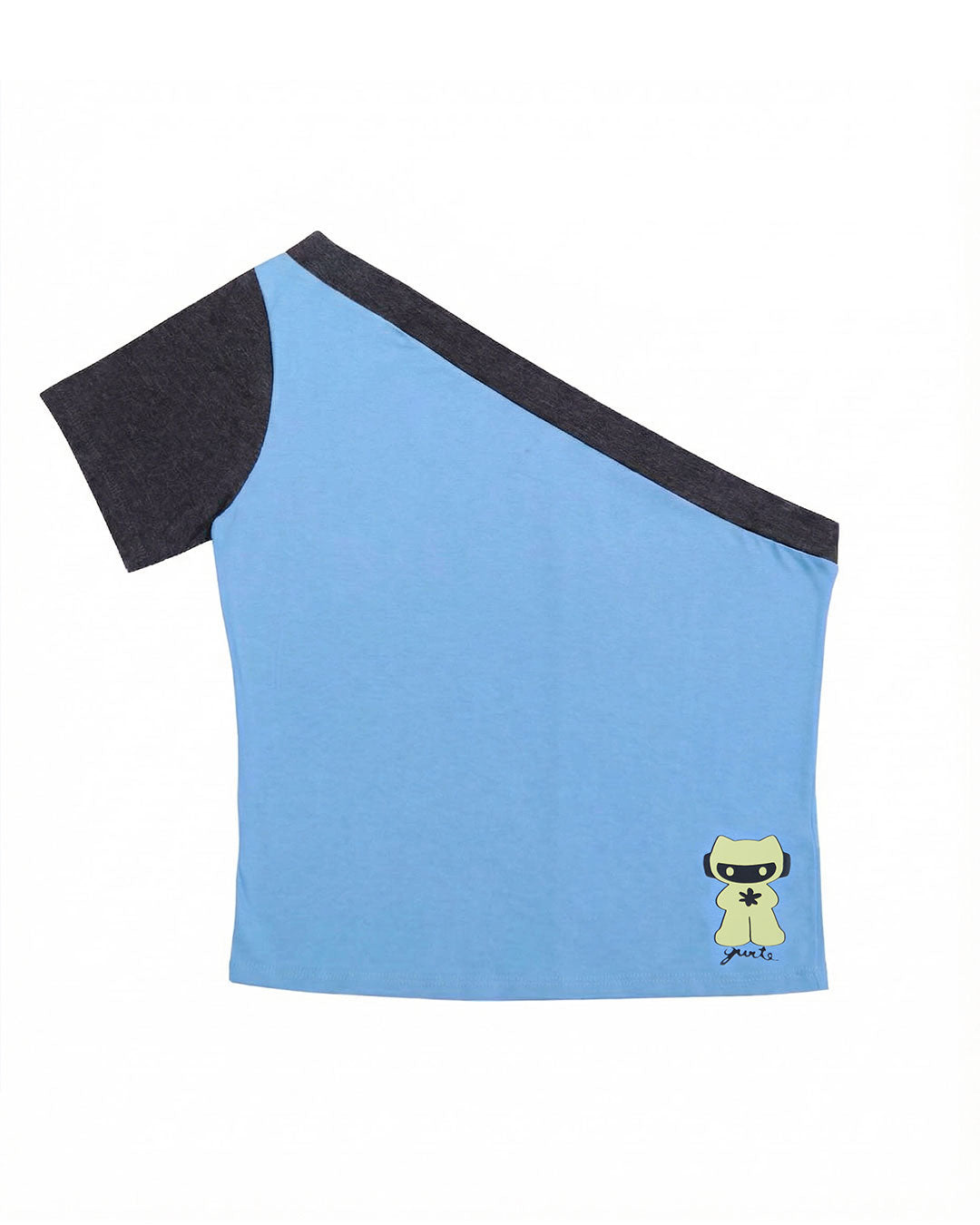 BLUSA ASSIMÉTRICA AZUL