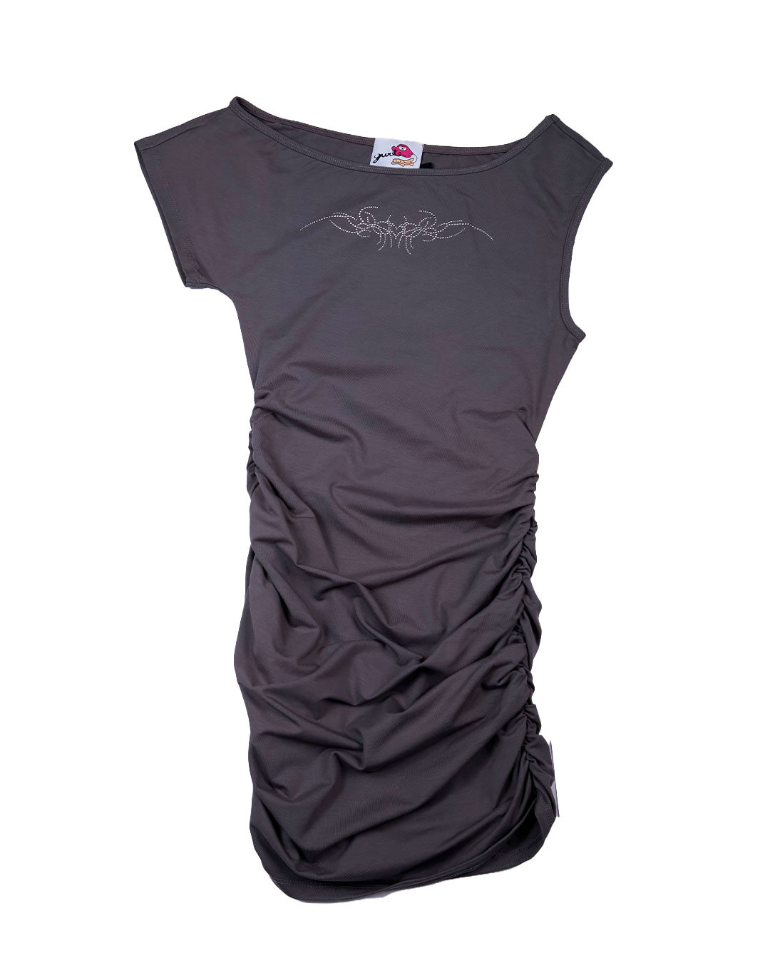 VESTIDO ASSIMÉTRICO CINZA