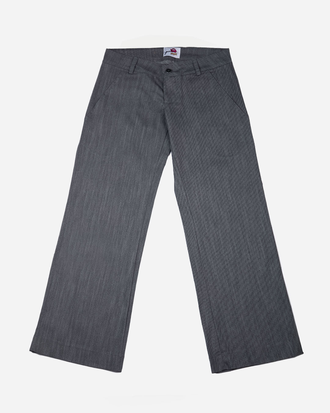 Low-waisted nickel gray pants