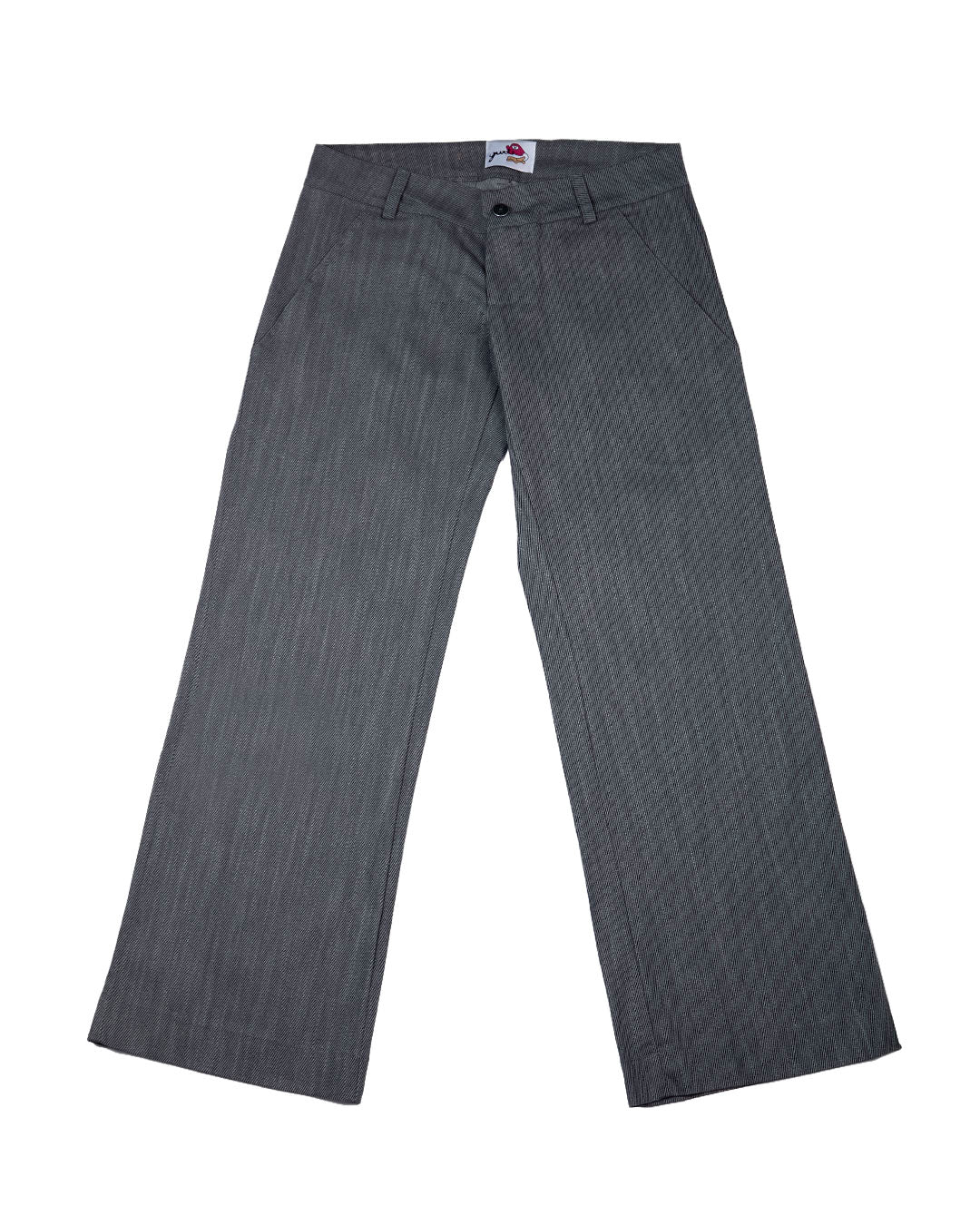 CALÇA CINTURA BAIXA CINZA NIQUEL