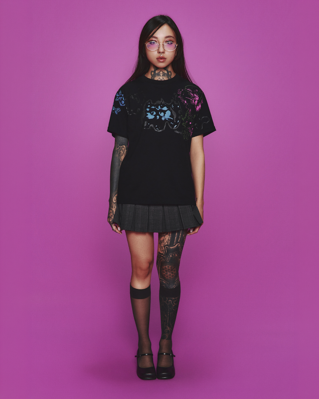BLOBCATS REGULAR TEE BLACK