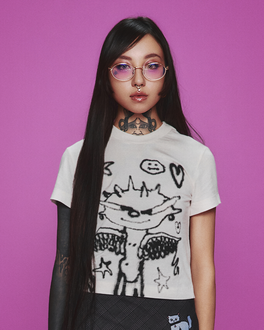 JULIA BABY TEE OFF WHITE