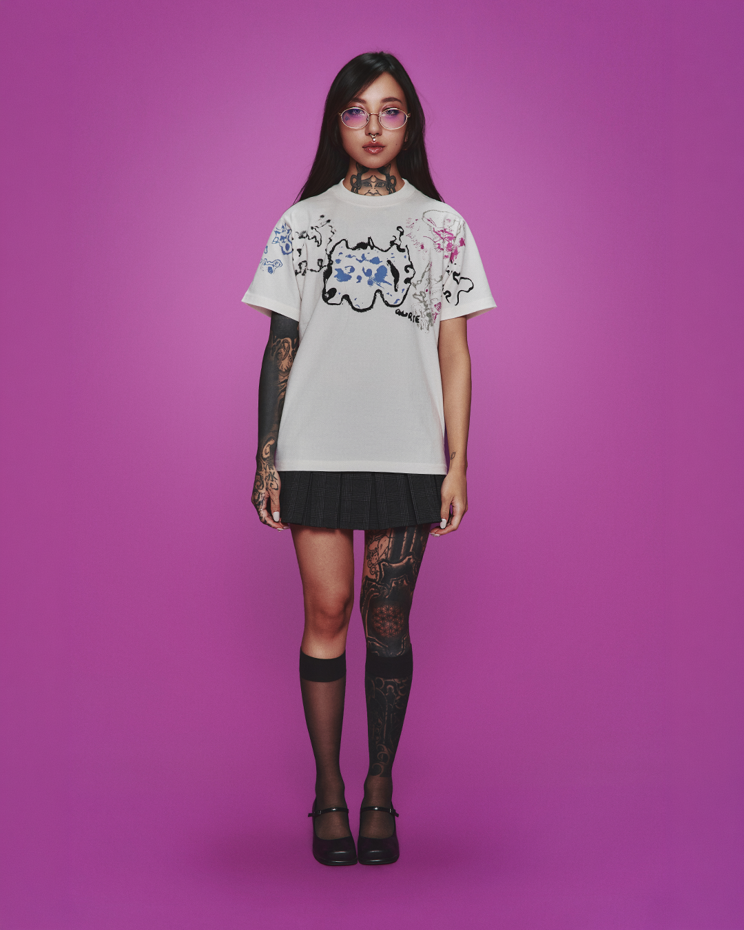 BLOBCATS REGULAR TEE OFF WHITE
