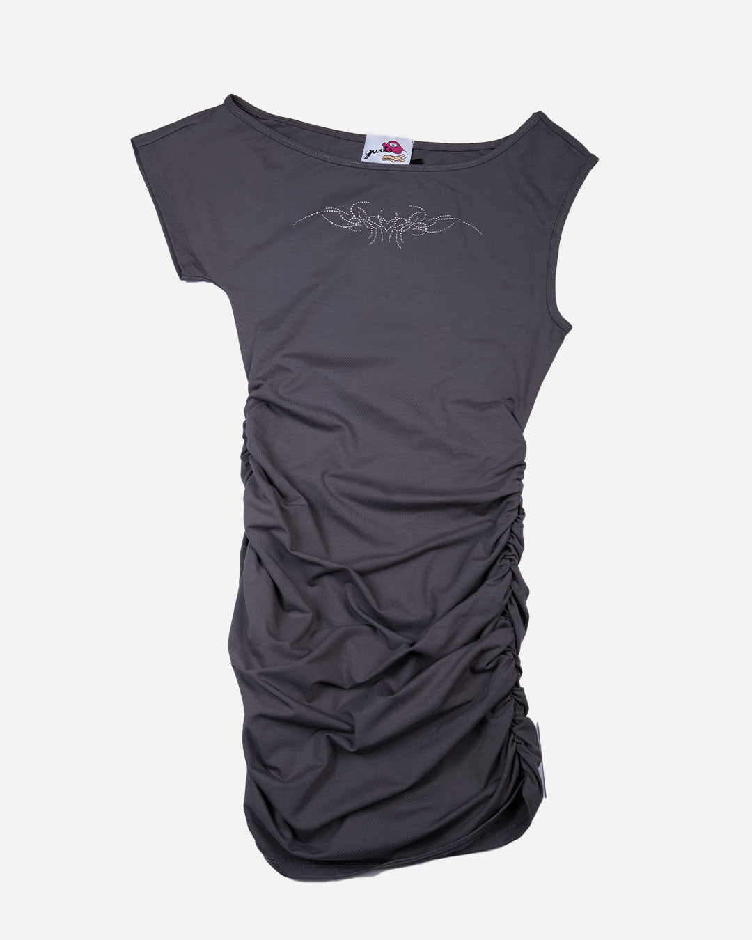 VESTIDO ASSIMÉTRICO CINZA